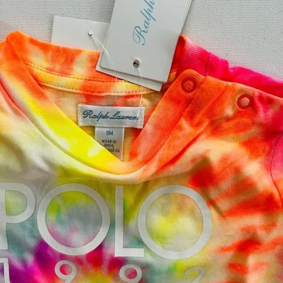 Polo Ralph Lauren Baby Girl Tie Dye Tee - Picture 2 of 3
